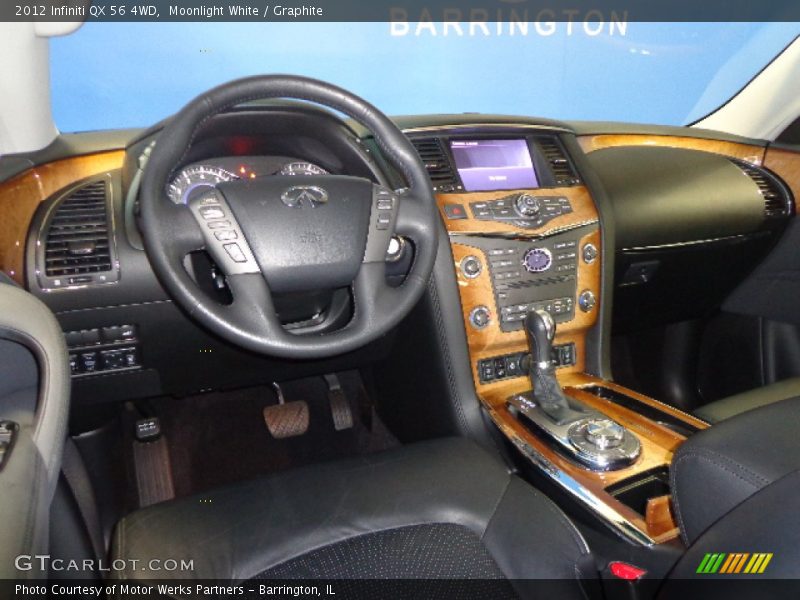 Moonlight White / Graphite 2012 Infiniti QX 56 4WD