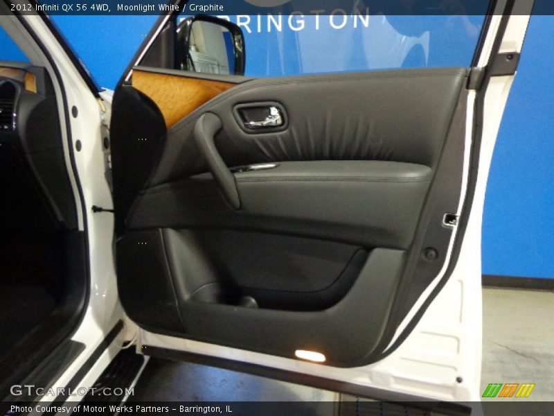 Moonlight White / Graphite 2012 Infiniti QX 56 4WD