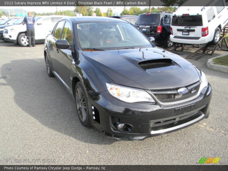 Obsidian Black Pearl / WRX Carbon Black 2013 Subaru Impreza WRX Limited 4 Door