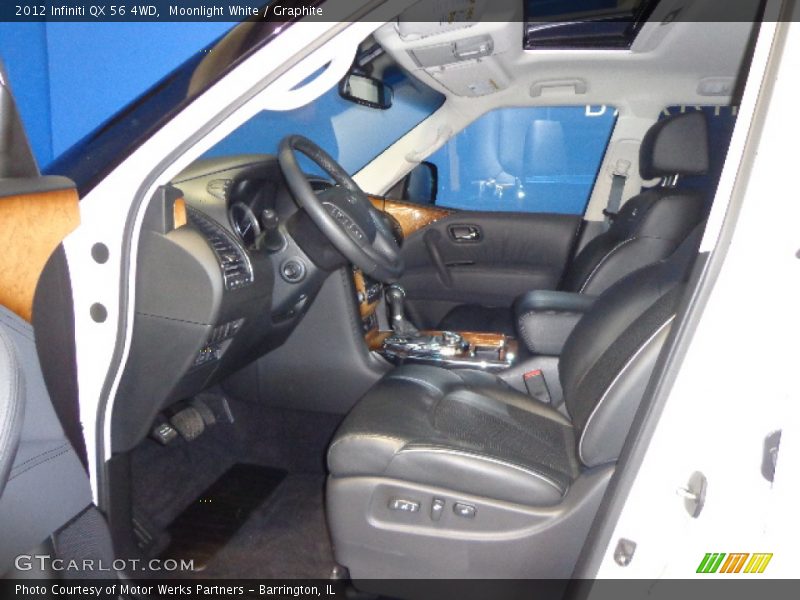 Moonlight White / Graphite 2012 Infiniti QX 56 4WD