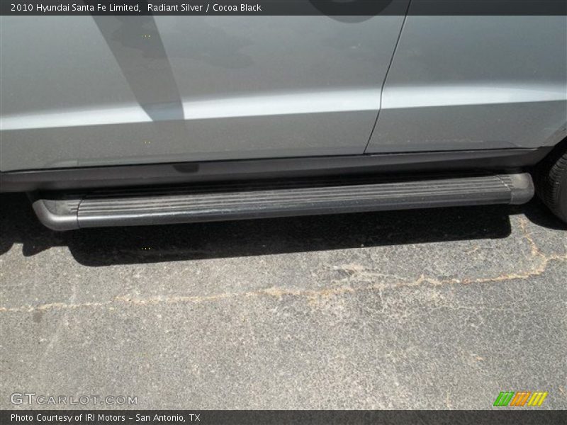 Radiant Silver / Cocoa Black 2010 Hyundai Santa Fe Limited