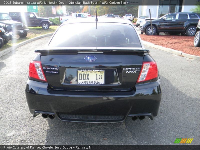 Obsidian Black Pearl / WRX Carbon Black 2013 Subaru Impreza WRX Limited 4 Door