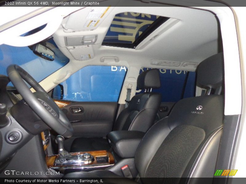 Moonlight White / Graphite 2012 Infiniti QX 56 4WD