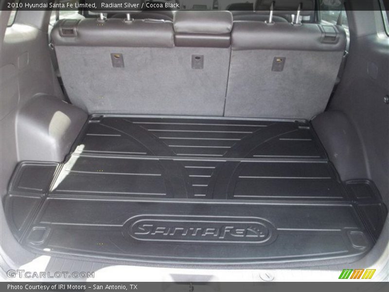 Radiant Silver / Cocoa Black 2010 Hyundai Santa Fe Limited