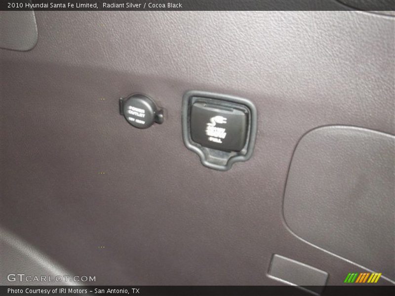 Radiant Silver / Cocoa Black 2010 Hyundai Santa Fe Limited