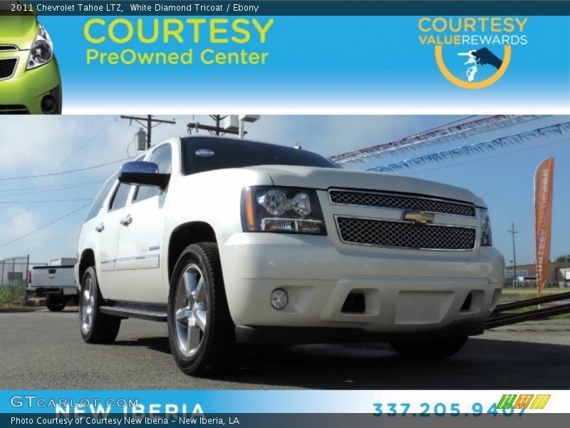 White Diamond Tricoat / Ebony 2011 Chevrolet Tahoe LTZ