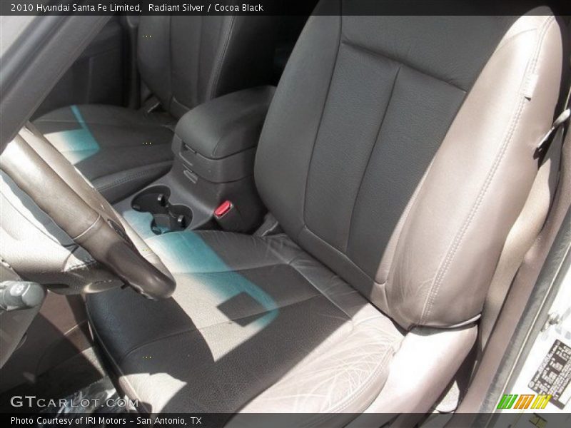 Radiant Silver / Cocoa Black 2010 Hyundai Santa Fe Limited