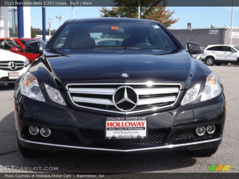 Black / Black 2011 Mercedes-Benz E 350 Coupe