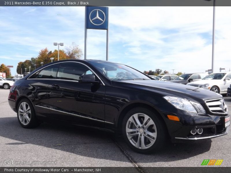 Black / Black 2011 Mercedes-Benz E 350 Coupe