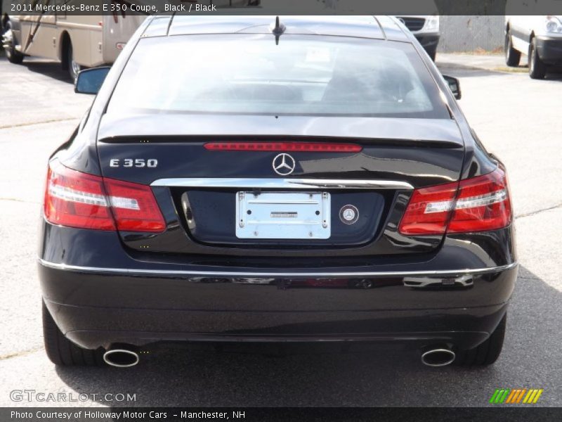Black / Black 2011 Mercedes-Benz E 350 Coupe
