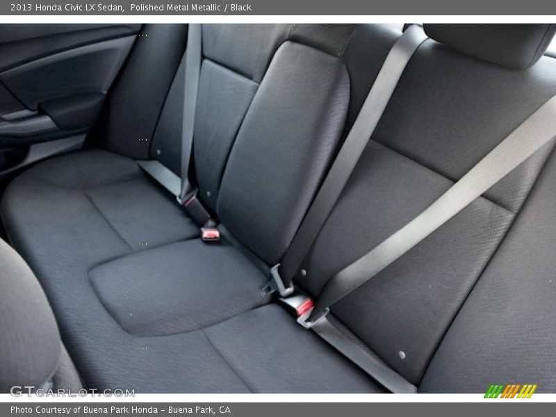 Polished Metal Metallic / Black 2013 Honda Civic LX Sedan