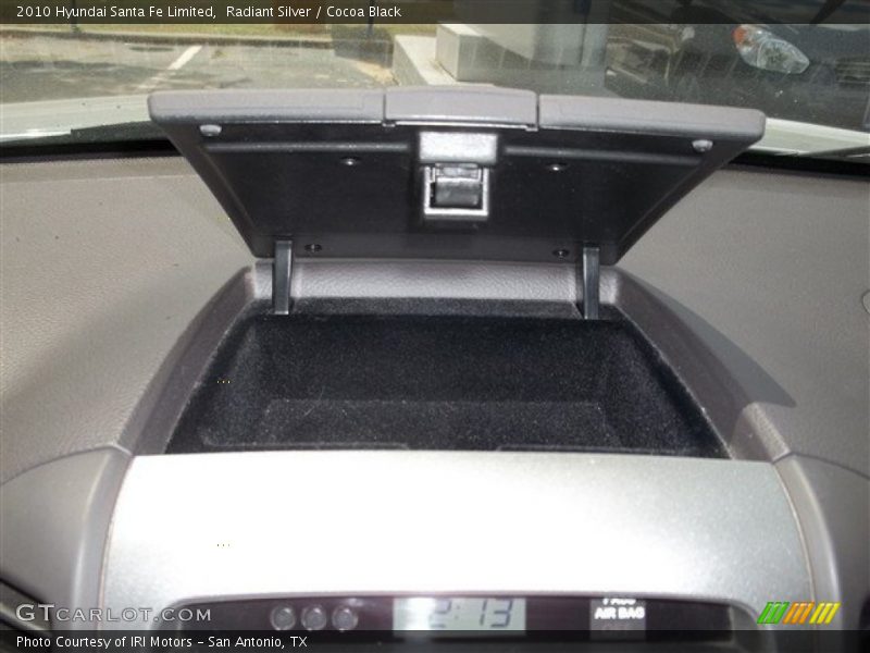 Radiant Silver / Cocoa Black 2010 Hyundai Santa Fe Limited