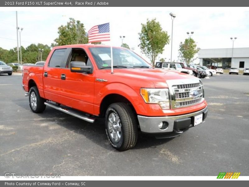 Race Red / Adobe 2013 Ford F150 XLT SuperCrew 4x4