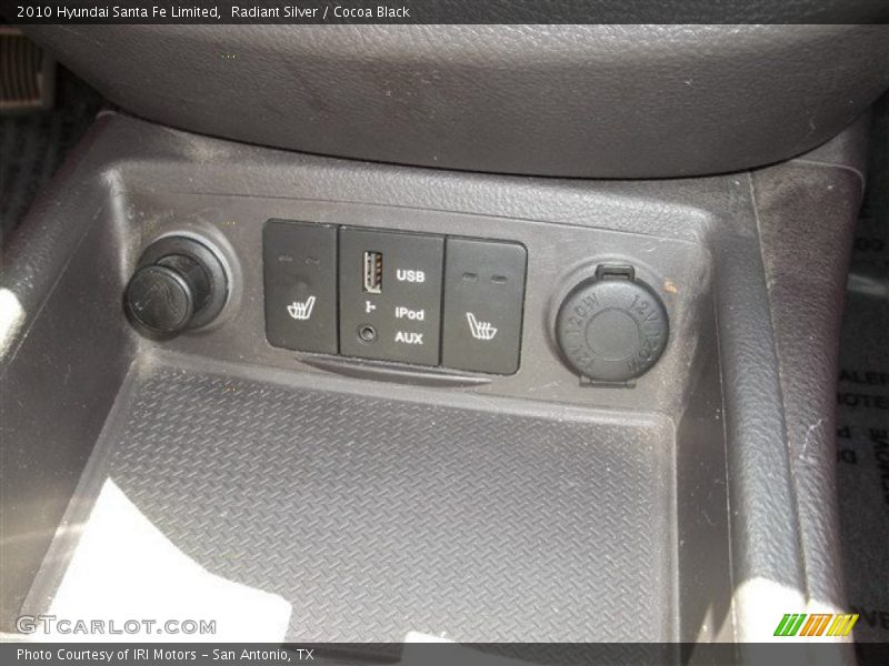 Radiant Silver / Cocoa Black 2010 Hyundai Santa Fe Limited