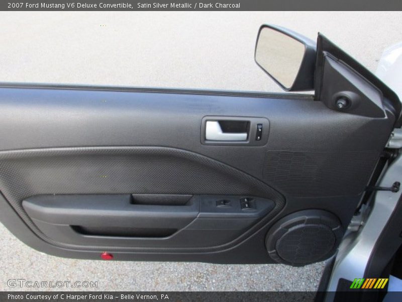 Satin Silver Metallic / Dark Charcoal 2007 Ford Mustang V6 Deluxe Convertible