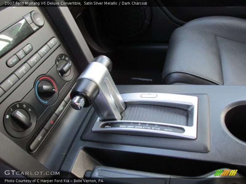 Satin Silver Metallic / Dark Charcoal 2007 Ford Mustang V6 Deluxe Convertible