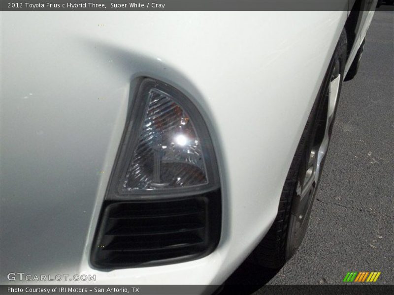 Super White / Gray 2012 Toyota Prius c Hybrid Three