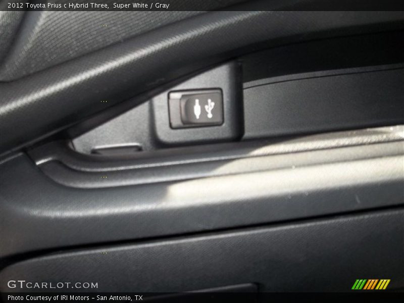Super White / Gray 2012 Toyota Prius c Hybrid Three