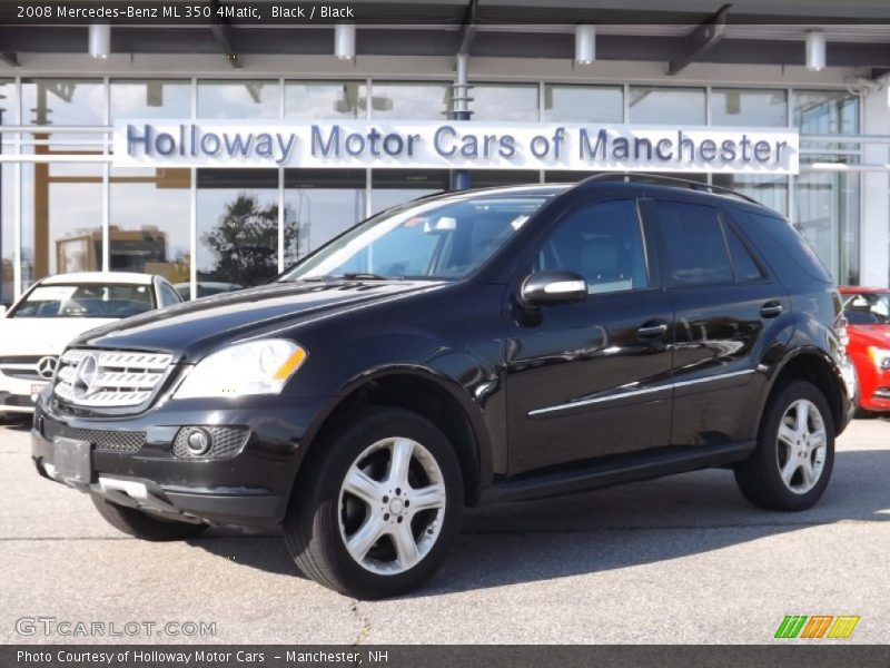 Black / Black 2008 Mercedes-Benz ML 350 4Matic