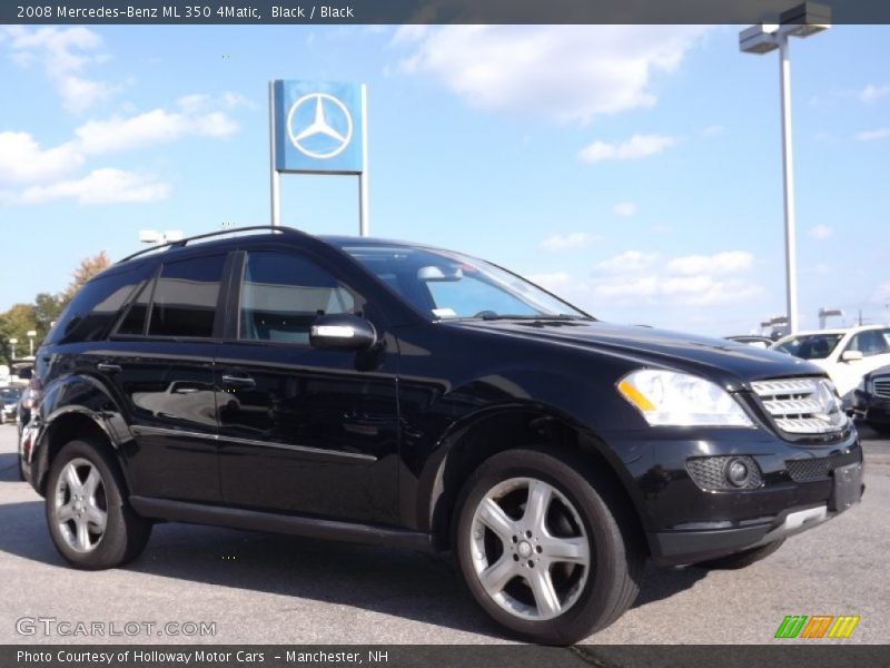 Black / Black 2008 Mercedes-Benz ML 350 4Matic