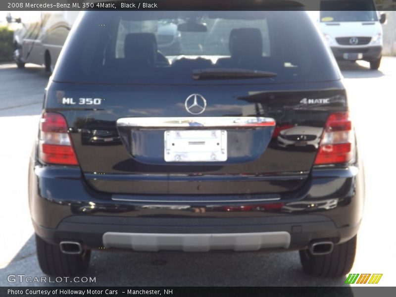 Black / Black 2008 Mercedes-Benz ML 350 4Matic