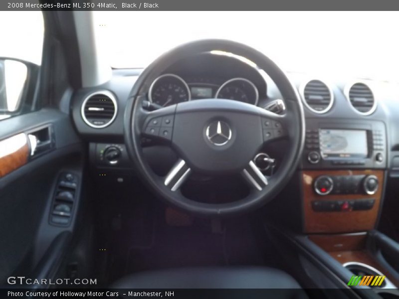 Black / Black 2008 Mercedes-Benz ML 350 4Matic