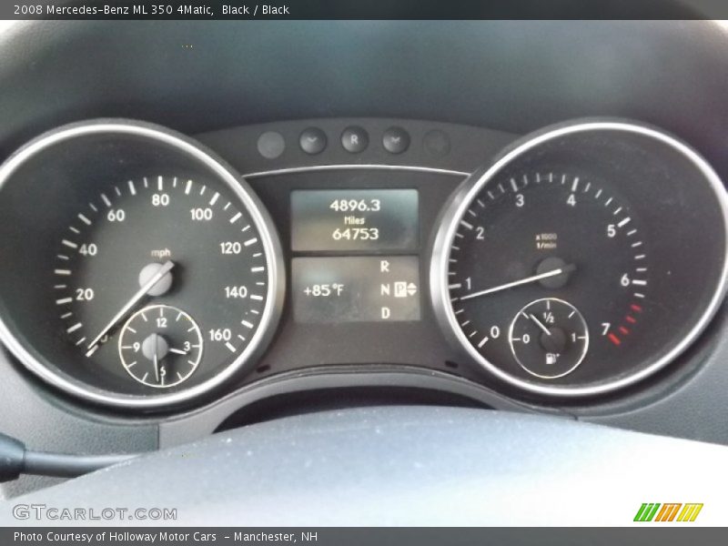 Black / Black 2008 Mercedes-Benz ML 350 4Matic