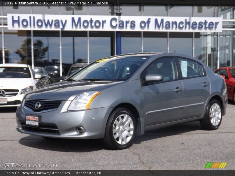 Magnetic Gray Metallic / Charcoal 2012 Nissan Sentra 2.0 S