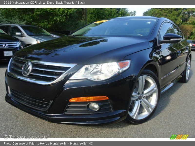 Deep Black Metallic / Black 2012 Volkswagen CC R-Line