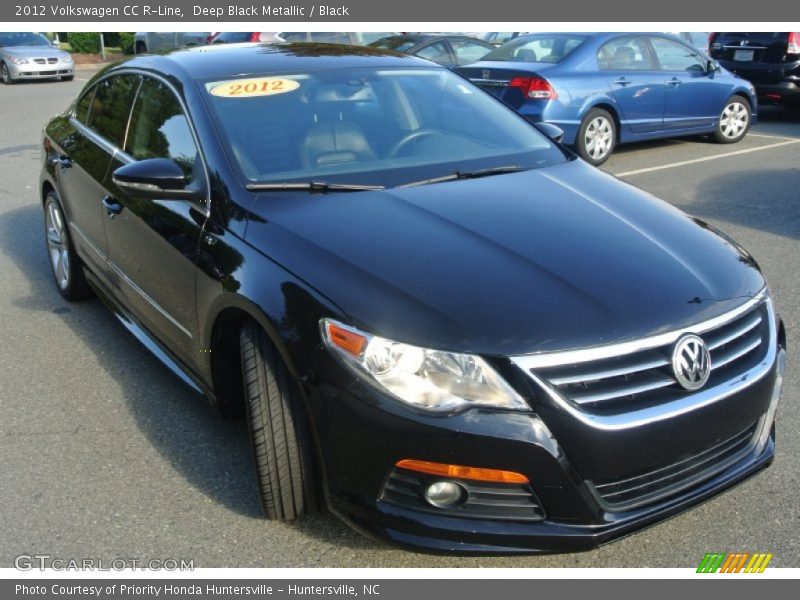 Deep Black Metallic / Black 2012 Volkswagen CC R-Line