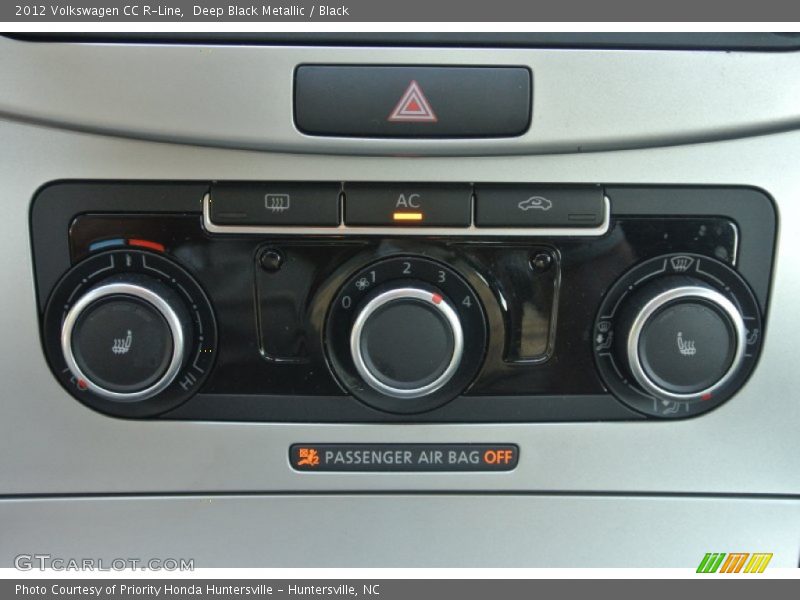 Deep Black Metallic / Black 2012 Volkswagen CC R-Line