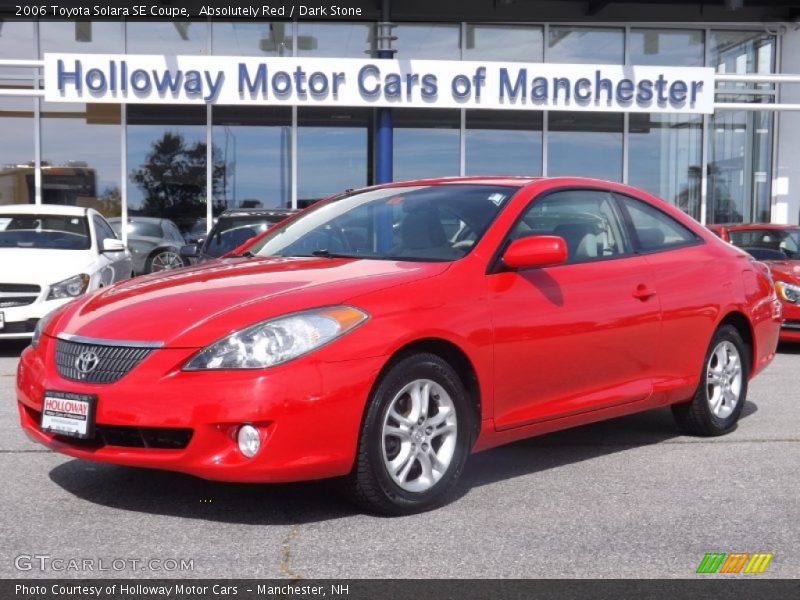 Absolutely Red / Dark Stone 2006 Toyota Solara SE Coupe