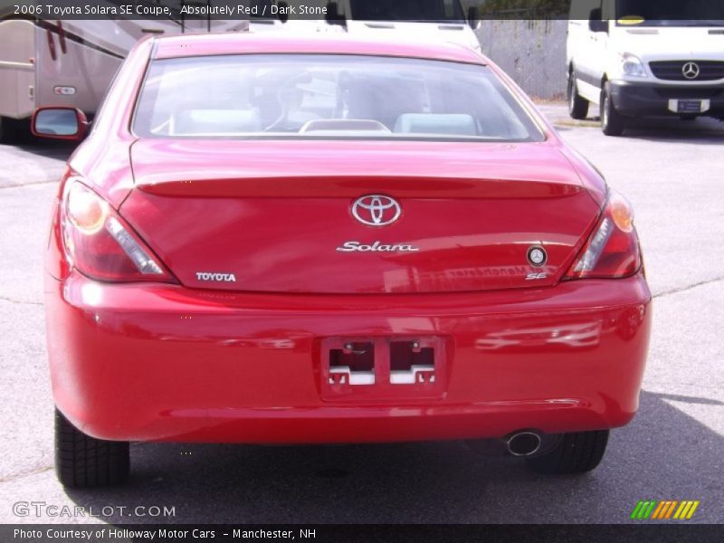 Absolutely Red / Dark Stone 2006 Toyota Solara SE Coupe