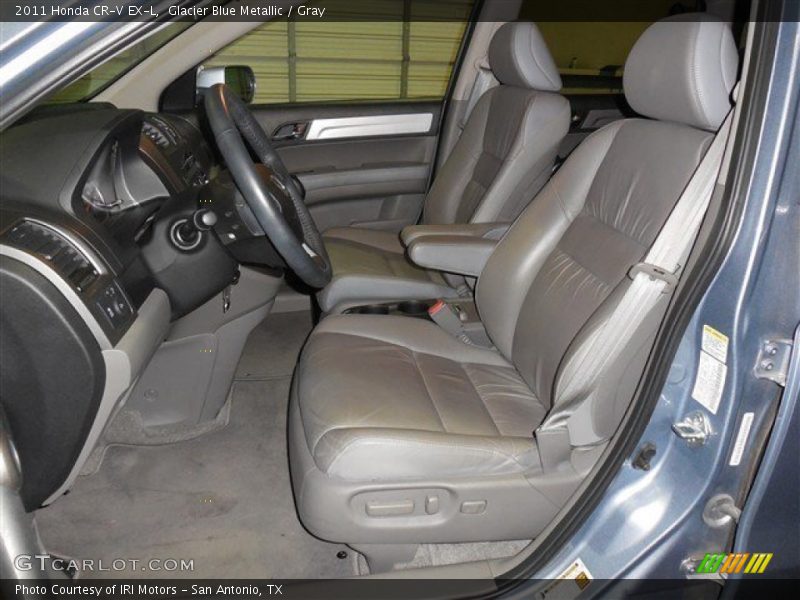 Glacier Blue Metallic / Gray 2011 Honda CR-V EX-L