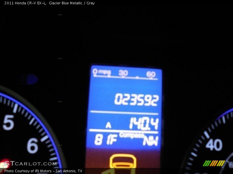 Glacier Blue Metallic / Gray 2011 Honda CR-V EX-L