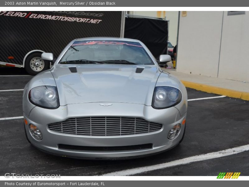 Mercury Silver / Obsidian Black 2003 Aston Martin Vanquish
