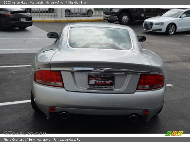 Mercury Silver / Obsidian Black 2003 Aston Martin Vanquish