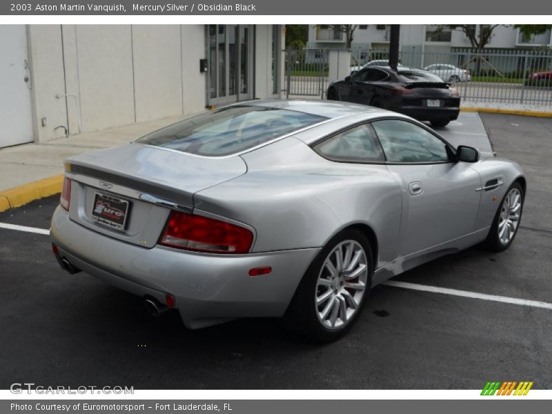 Mercury Silver / Obsidian Black 2003 Aston Martin Vanquish