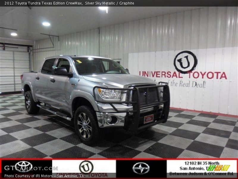 Silver Sky Metallic / Graphite 2012 Toyota Tundra Texas Edition CrewMax