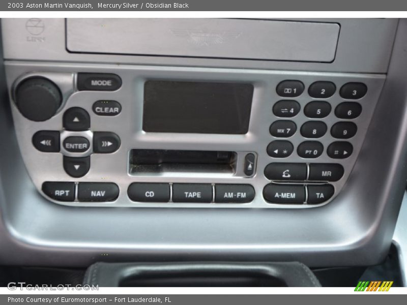 Controls of 2003 Vanquish 