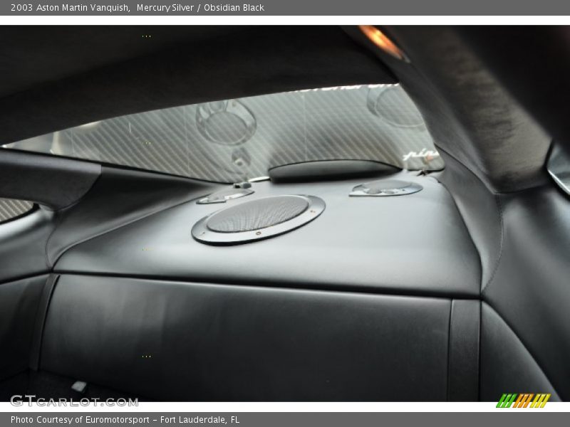 Mercury Silver / Obsidian Black 2003 Aston Martin Vanquish