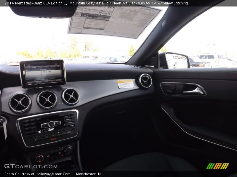 Mountain Gray Metallic / Neon Art Black/DINAMICA w/Yellow Stitching 2014 Mercedes-Benz CLA Edition 1