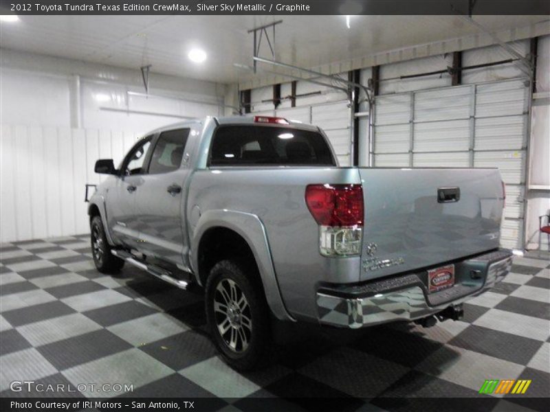 Silver Sky Metallic / Graphite 2012 Toyota Tundra Texas Edition CrewMax