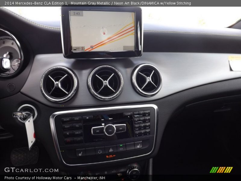 Mountain Gray Metallic / Neon Art Black/DINAMICA w/Yellow Stitching 2014 Mercedes-Benz CLA Edition 1