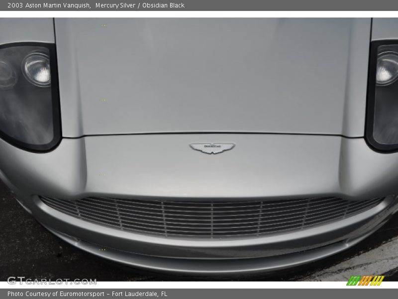 Mercury Silver / Obsidian Black 2003 Aston Martin Vanquish