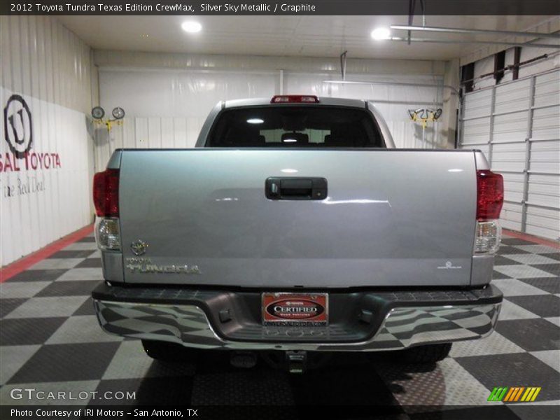 Silver Sky Metallic / Graphite 2012 Toyota Tundra Texas Edition CrewMax