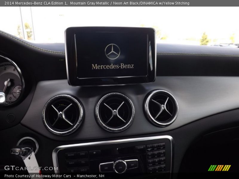 Mountain Gray Metallic / Neon Art Black/DINAMICA w/Yellow Stitching 2014 Mercedes-Benz CLA Edition 1