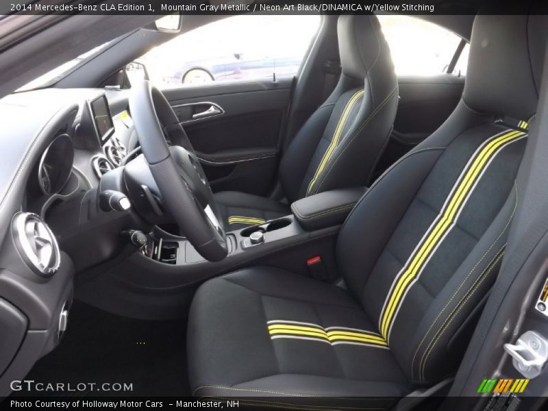  2014 CLA Edition 1 Neon Art Black/DINAMICA w/Yellow Stitching Interior