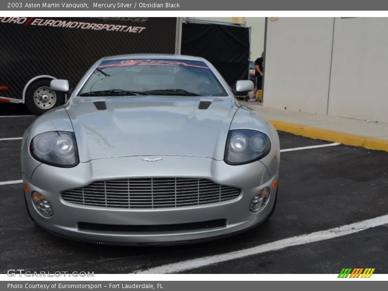 Mercury Silver / Obsidian Black 2003 Aston Martin Vanquish