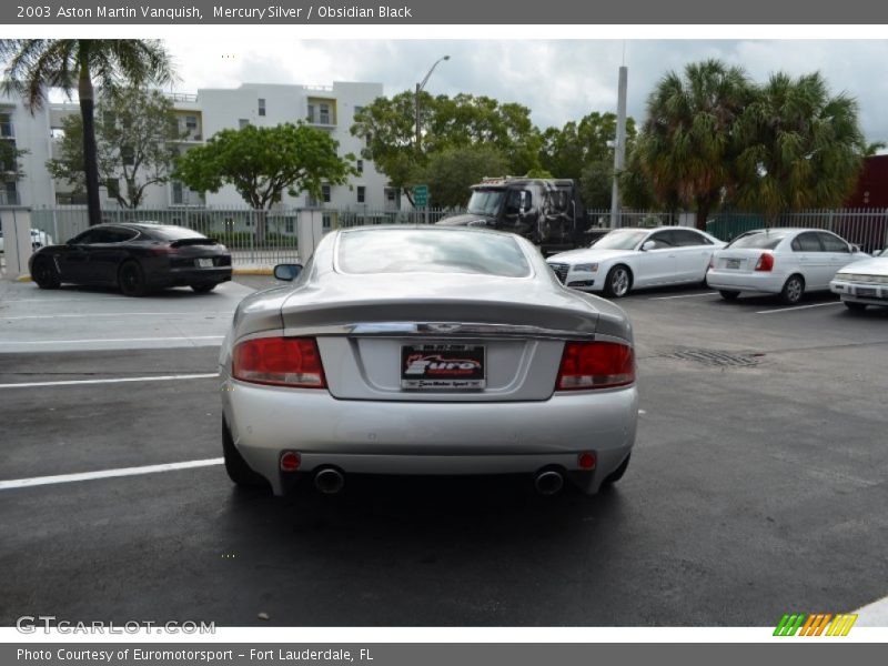 Mercury Silver / Obsidian Black 2003 Aston Martin Vanquish